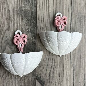 1990's Burwood Products Plastic Inverted Umbrella Wall Hanging - Pocket USA